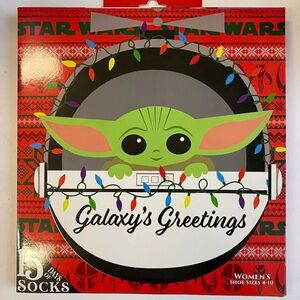 GALAXYS GREETINGS STAR WARS Advent 15 DAYS OF SOCKS- Christmas